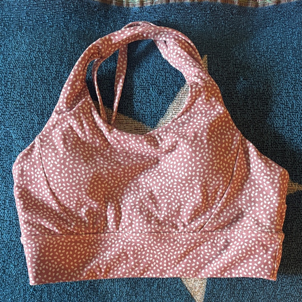 BuffBunny Pink and White Polka Dot Bra